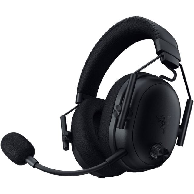 Razer Casti gaming wireless Razer Blackshark V3 Pro, microfon unidirectional, izolare fonica activa, sistem sunet 7.1, frecventa 20 - 28000, autonomie 70 ore, Negru