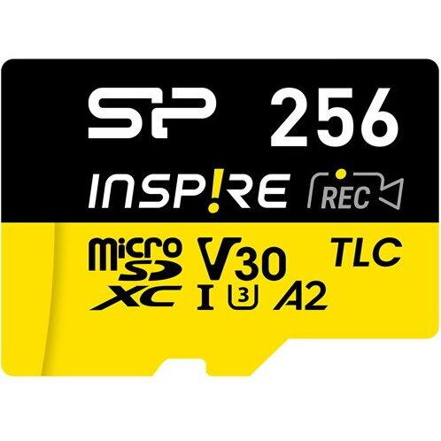 Silicon&nbsp;power Card de Memorie Silicon Power Inspire 256GB, CL10, V30, A2, Adaptor SD