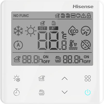 HISENSE Termostat de camera Hisense HSXE-VC04, Carcasa compacta, 86×86 mm