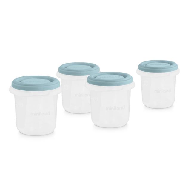 Set 4 recipiente gradate Miniland Terra Ocean 200 ml