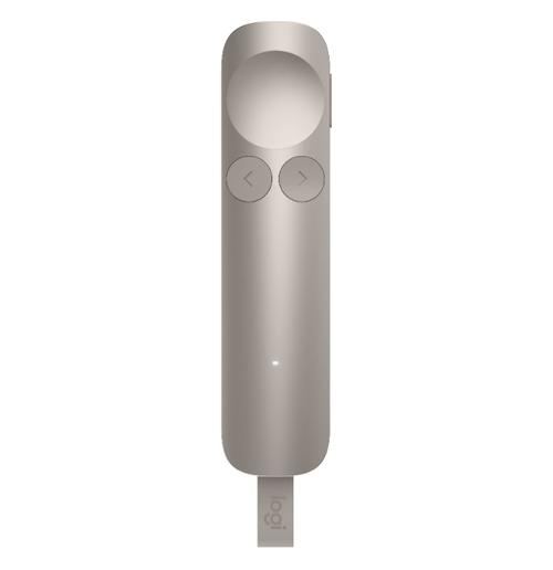 Presenter Logitech Spotlight 2, Wireless 30m, Bluetooth si Logi Bolt (Bej)