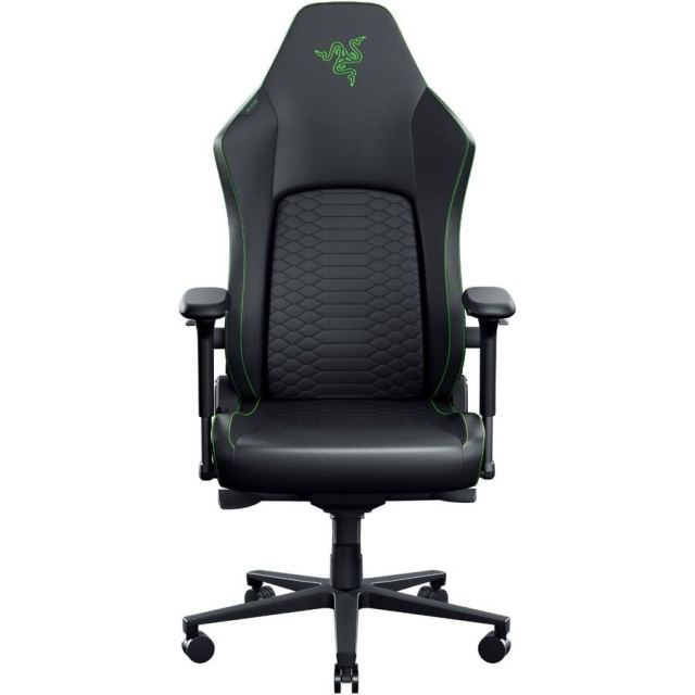 Razer Scaun Gaming Razer Iskur V2 NewGen, Ergonomic, Max 136 kg, Perna din spuma, Sistem HyperFlex, Cotiere 4D, Negru/Verde