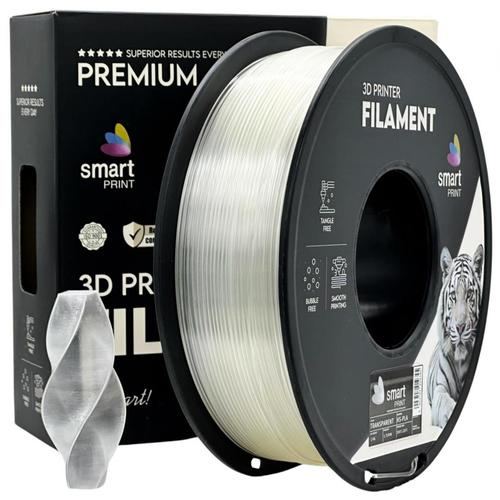 Filament SMART PRINT HS-PLA Transparent, Diametru 1.75mm, Greutate: 1kg, Temperatura duza: 180C – 240C, Temperatura platforma: 50C – 60C
