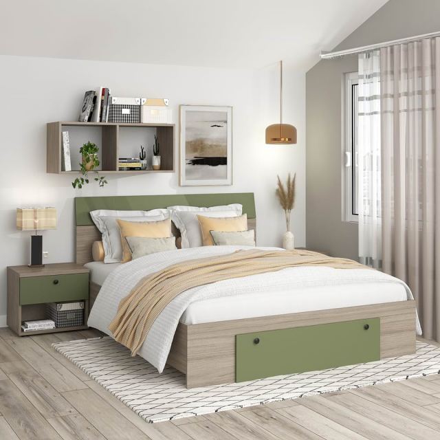 Pat cu sertar si saltea inclusa AMBRO