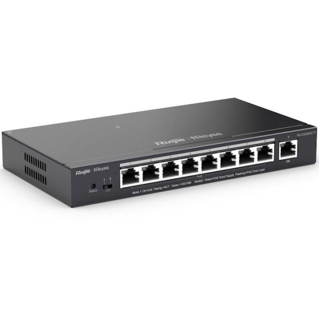 Ruijie Switch Reyee RG-ES209GC-P PoE Smart, 9 porturi Gigabit