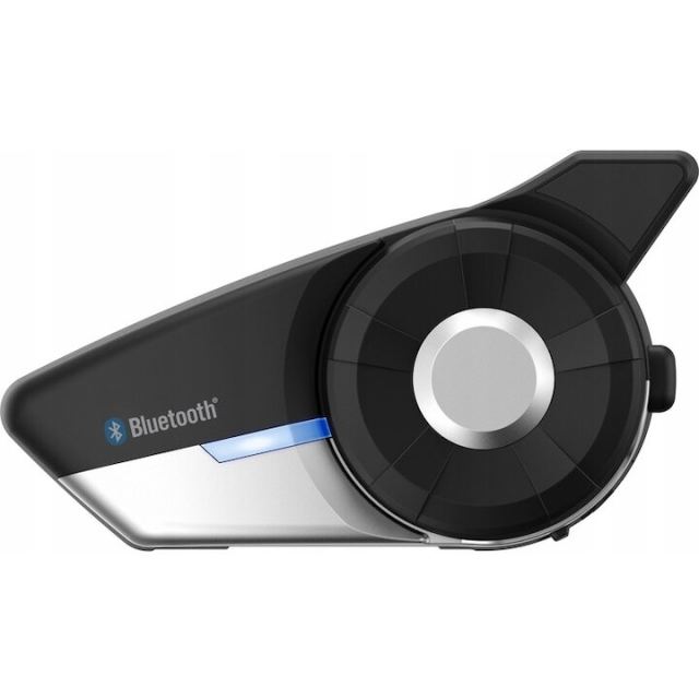 SENA Sistem de comunicare pentru motociclete, SENA 20S-EVO-11, Moto Intercom, Bluetooth 4.1, Raza de 2.0 km, Single Pack, Negru