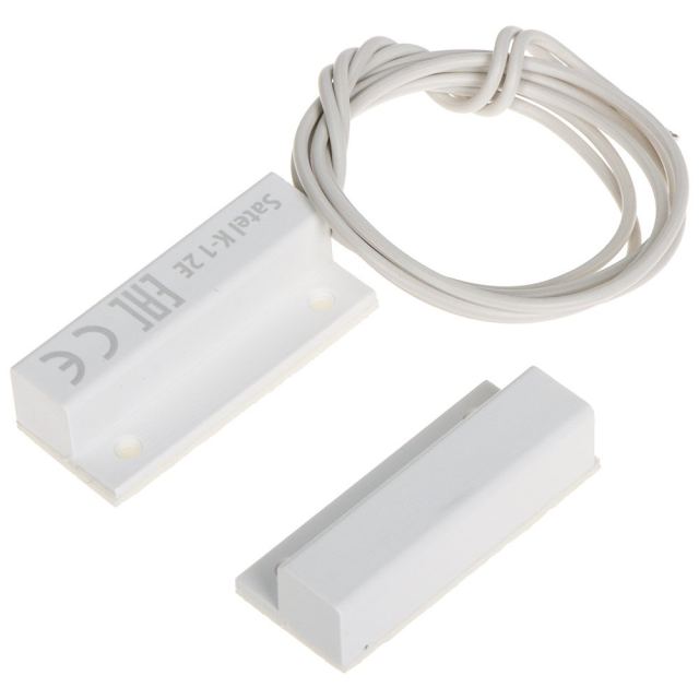 Contact magnetic Satel K-1 2E, aparent, NC, 2EOL, alb