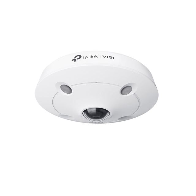 Camera supraveghere IP Dome Fisheye TP-Link VIGI InSight S655I, 5MP, 1.44 mm, IR 10m, microfon si difuzor, slot card, PoE