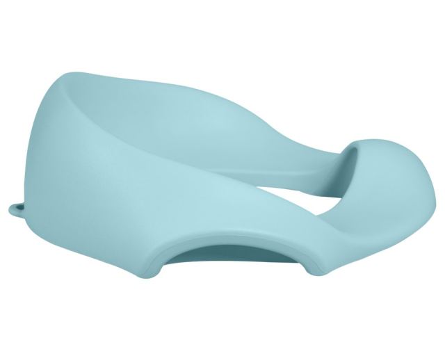 Reductor de toaleta pentru copii KikkaBoo Flipper Blue din spuma EVA,design ergonomic,suprafata antibacteriana,manere si agatatoare integrate,18luni+