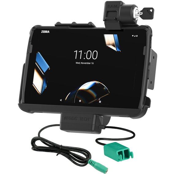 RAM&nbsp;MOUNTS Blocare RAM® Tough-Dock™ Power + Dual USB pentru Zebra ET401 10