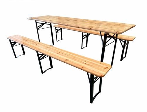 Set masa si banca Heinner HR-DMBL002, lemn, 177x60x75cm