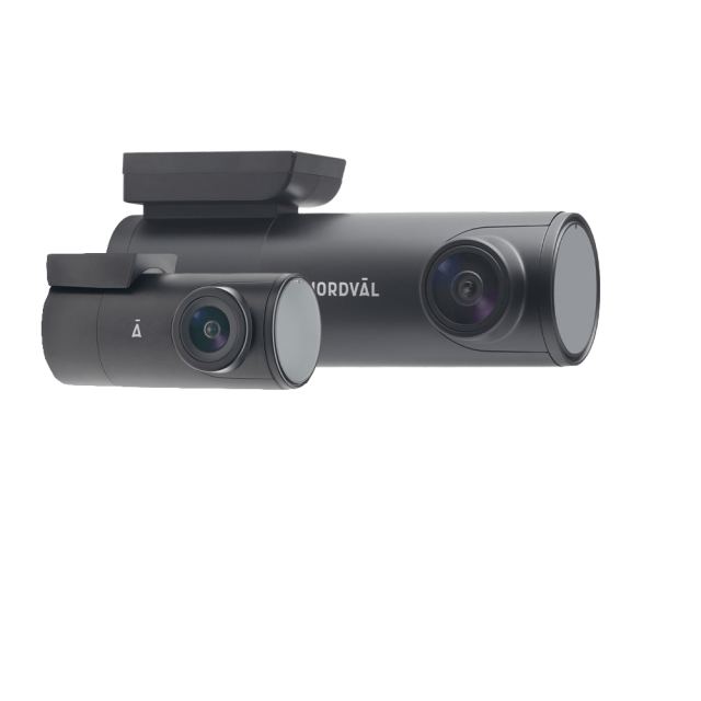 Camera auto fata/spate Nordval DC102 2CH cu WiFi, Ultra-HD 4K, GPS Logger, G-senzor, mod parcare, slot card + card 32 GB