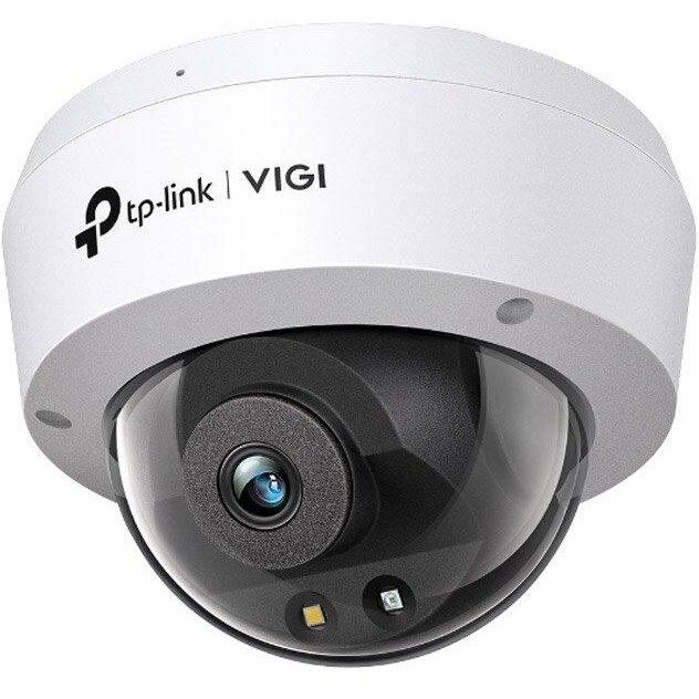 TP-LINK Camera de supraveghere IP Dome, TP-Link Full Color VIGI C250(4MM), 5 MP, 4 mm, IR/Lumina alba 30 m, microfon, PoE, vizualizare pe telefon