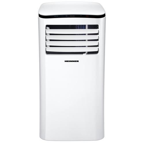 Aparat de aer conditionat portabil Heinner 9000 BTU, Display LED, Temporizator, Functie Sleep, Auto Restart, Kit instalare inclus, Alb, HPAC-09WH