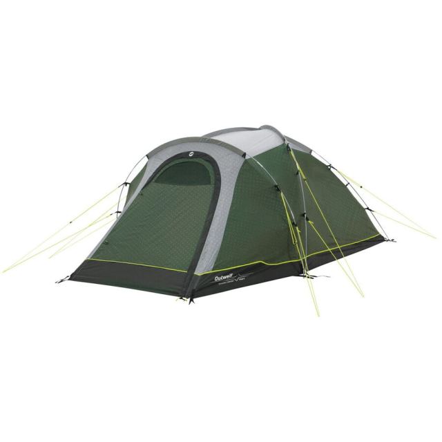 Outwell Cort tip dom Outwell Cloud 3 cu trei camere pentru 3 persoane, Verde