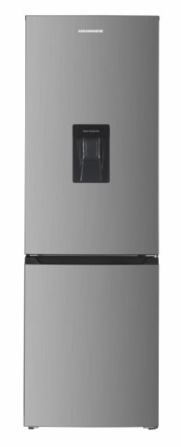 Combina frigorifica HEINNER HC-HM313XWDE++, 313 L, Clasa E, Lumina LED, Usi reversibile, H 185.8 cm (Inox)