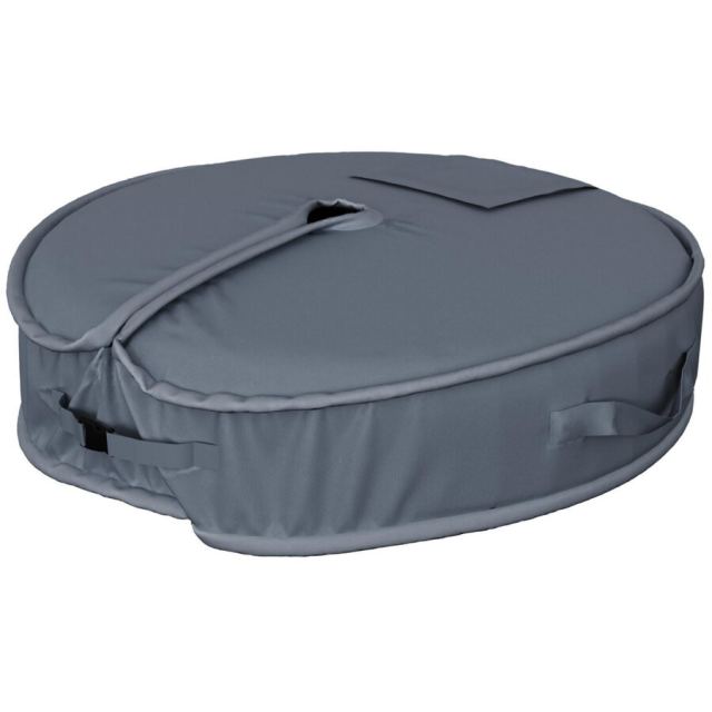 Naterial Suport pavilion gradina, poliester, Ø 48 x 15 cm, Gri (set 4 buc)