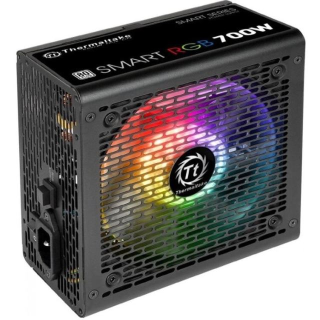 Thermaltake Sursa alimentare Thermaltake Smart RGB, 700 W, 80 Plus, 230V EU, 2xPEG, ATX, Negru