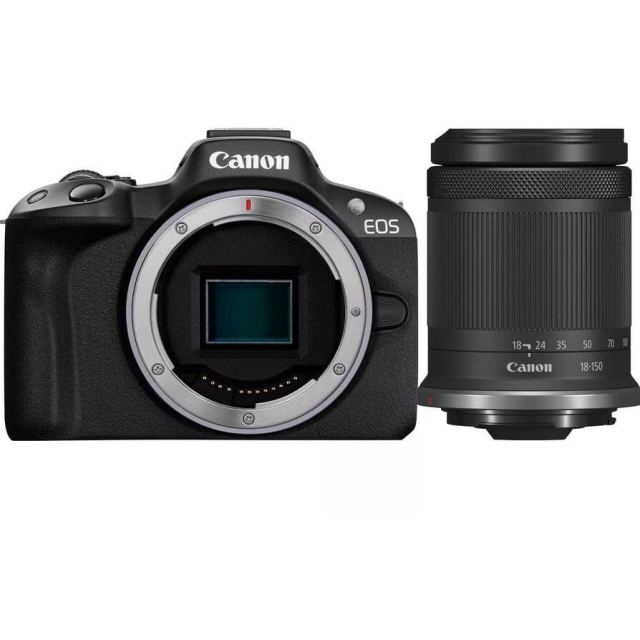 Canon Camera foto Canon EOS R50 + RF-S, 18-150mm, 24.2 MP, F3.5-6.3 IS STM, Negru