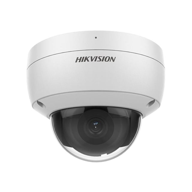 Camera supraveghere IP Dome Hikvision AcuSense DS-2CD2183G2-IU-2.8MM, 8 MP, 2.8 mm, microfon, IR 30 m, PoE, slot card
