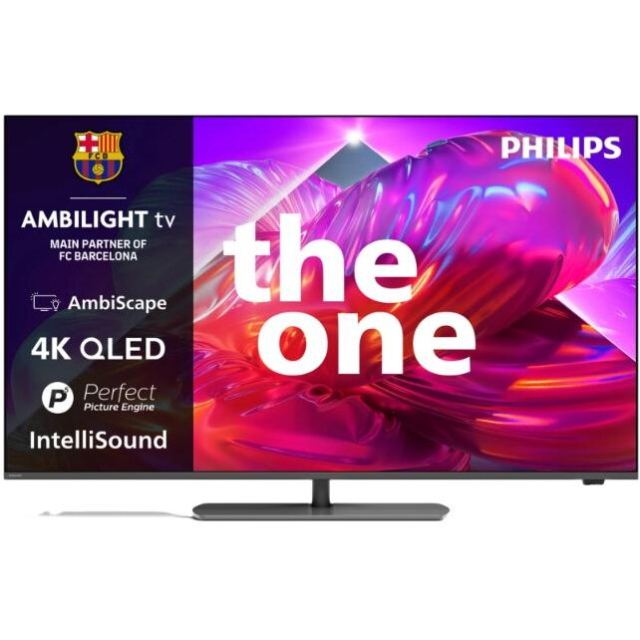 Philips Televizor QLED Philips 109 cm (43) 43PQS9001/12, Ultra HD 4K, Smart TV, WiFi, CI, Negru