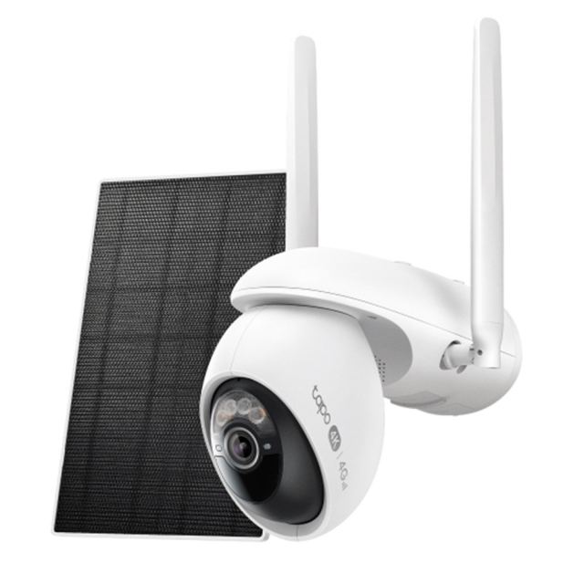 Camera supraveghere 4G LTE / WiFi PT cu panou solar TP-Link Starlight Color Tapo C665G KIT, 8 MP, 4 mm, IR / lumina alba 10 m, microfon si difuzor, 2.4GHz / 5GHz, slot card, auto-tracking 360 grade, acumulator 10000 mAh, sirena