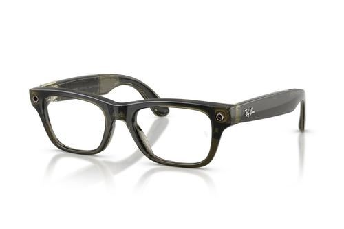 Ochelari Smart Ray-ban META Blayzer Optics Gen 2 RW7001 8530 50, Wi-Fi 6, Bluetooth, Aparat foto cu filmare, Asistent vocal, 32GB Flash, Lentile Transparente (Verde)