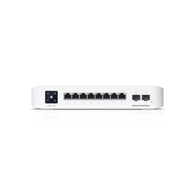 Switch Gigabit Ubiquiti UniFi USW-Pro-8-PoE, 8 porturi, 2 x SFP+, 120 W, Layer 2/3, cu management