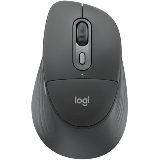 Logitech Mouse Wireless Logitech Signature Comfort Plus M850 L pentru Business, Bluetooth BLE, 4000 DPI, 6 butoane/4 programabile, Logi Options+, Logi Tune, Logi Bolt, Gri