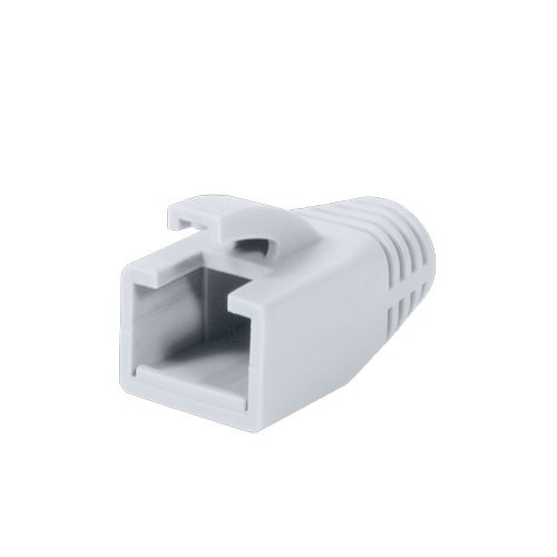 Set mansoane de protectie mufe RJ-45 Logilink MP0035W, pentru cablu UTP, FTP, SFTP, Cat6, plastic, 50 bucati, Alb