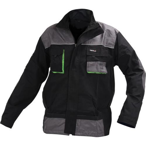 Jacheta de lucru Yato, Bumbac, Negru/Gri, L