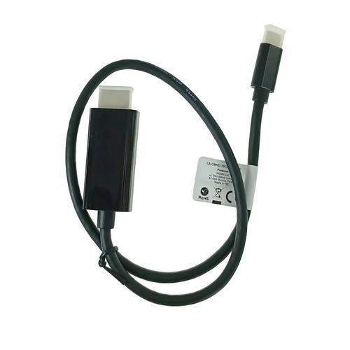 Cablu Lanberg CA-CMHD-10CU-0005-BK, USB-C, HDMI, 0.5m, 4K/60Hz (Negru)