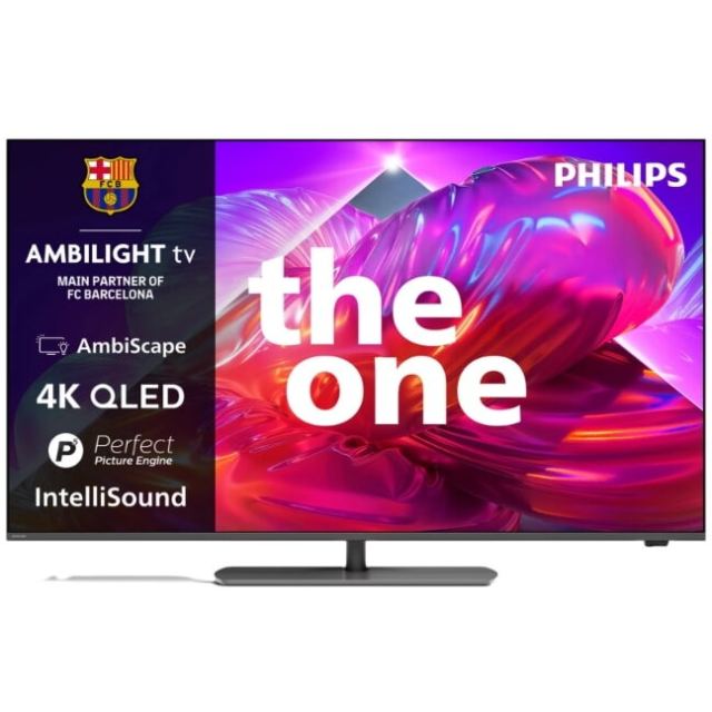 Philips Televizor QLED Philips 127 cm 50 50PQS9001/12, Ultra HD 4K, Smart TV, WiFi, CI, Negru