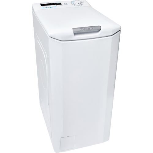 Masina de spalat rufe cu incarcare verticala Candy CSTG 272DVET/1-S, 7 kg, 1200 rpm, Gentle Touch Opening, Easy Iron, Clasa E (Alb)