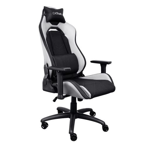 Scaun gaming Trust GXT 714W Ruya, reglabil, Alb/Negru