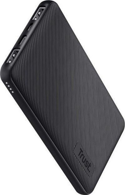 Acumulator extern Trust Primo Eco TR-24678, 10000 mAh, 2x USB-A, 1x USB-C (Negru)