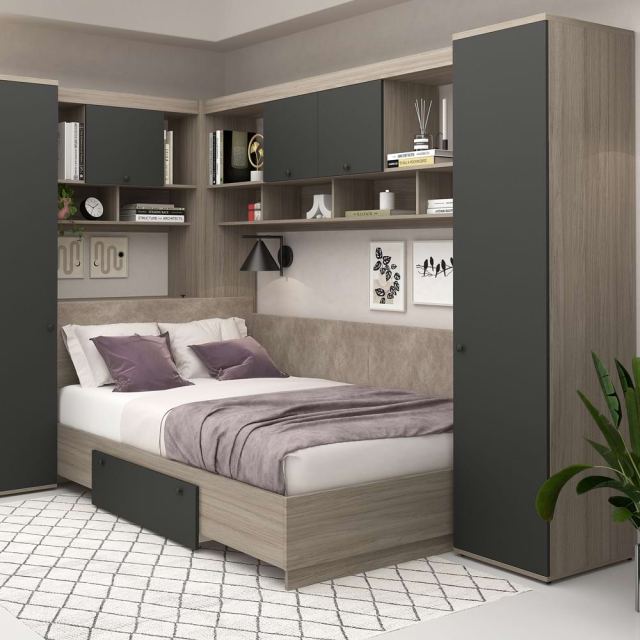 Dormitor complet AMBRO 9 cu saltea inclusa