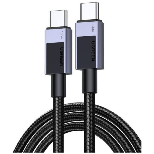 Ugreen CABLU alimentare si date Ugreen, L512, Fast Charging pt. smartphone, USB Type-C la USB Type-C, 100W, 2m