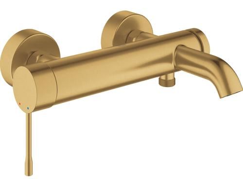 Baterie cada Grohe New Essence 33624GN1, 1/2'', monocomanda, cartus ceramic, diverter, protectie reflux, mat, Auriu
