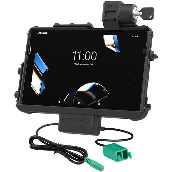 RAM&nbsp;MOUNTS Blocare RAM® Thin-Dock™ + Dual USB pentru Zebra ET401 10