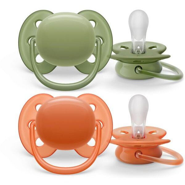 Philips&nbsp;AVENT Set 2 suzete Philips AVENT ultra soft SCF093/01