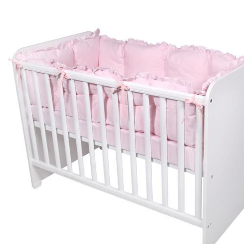 Set protectii laterale pentru pat 4 piese Lorelli, 60x120 cm, Roz