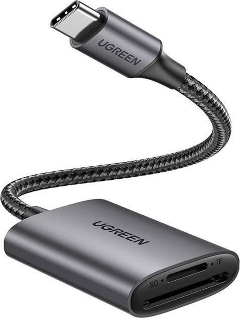 Card reader Ugreen CM401, USB-C, microSD/SD (Negru)