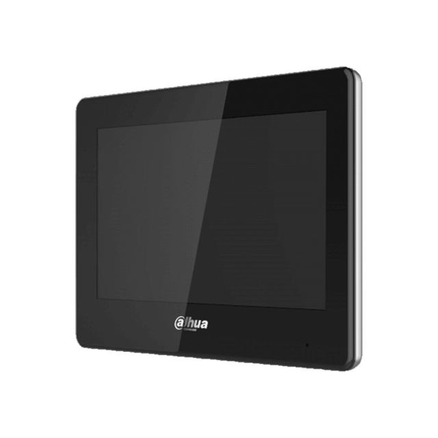Post interior videointerfon IP WiFi Dahua VTH5421HB-W, 7 inch, slot card, PoE, negru