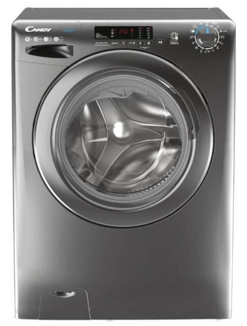 Masina de spalat rufe Candy Smart CS 1292DWRR4/1-S, 1200 RPM, 9 kg, 16 programe de spalare, Functia Easy Iron, Clasa B (Antracit)