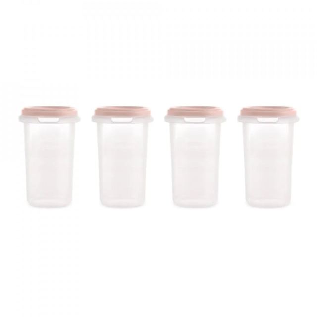 Set 4 recipiente gradate Miniland Terra Blush 330 ml