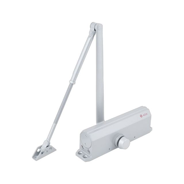 Amortizor hidraulic cu brat reglabil pentru usa Silin SA-901-6BW-SV, 25-150 Kg