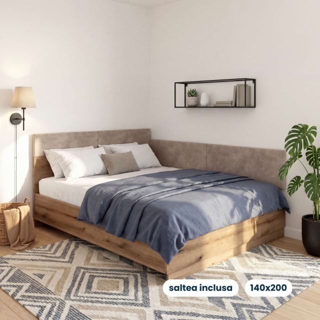 Pat colt AMBRO cu saltea inclusa, 140x200