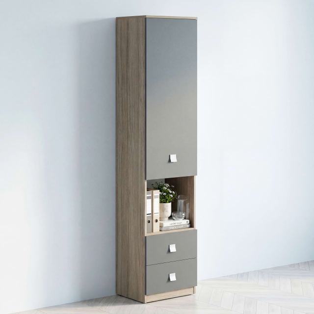 Biblioraft LINEA 45, 1 Usa, 2 Sertare