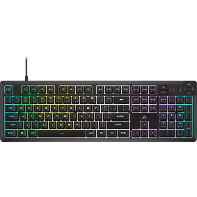 CORSAIR Tastatura Gaming Corsair K55 Pro, iluminare RGB, cu fir, USB, Negru